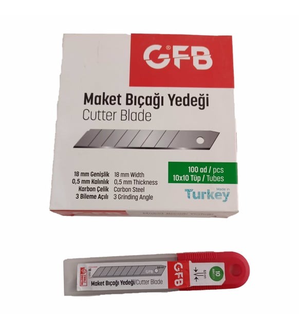 GFB MAKET BIÇAĞI AĞZI 0,5 MM ( 100 LÜ ) 